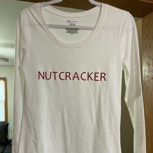 NEW SUPER CUTE CUSTOM MADE NUTCRACKER WHITE LONG SLEEVE SHIRT